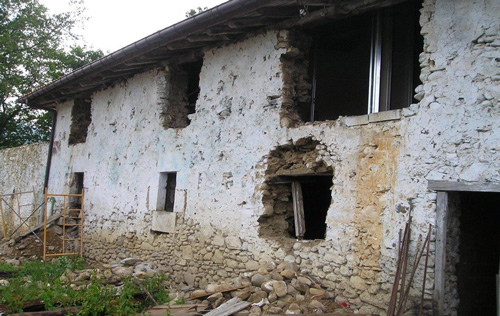 rehabilitación de fachada en Gipuzkoa: la fachada del edificio antes de la rehabilitación