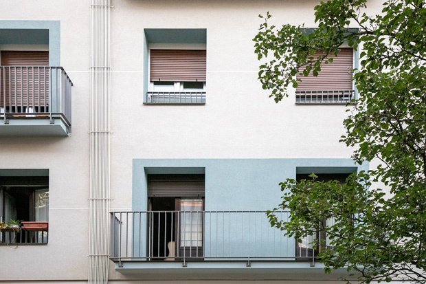 rehabilitación de fachada en donostia, gipuzkoa: vista frontal