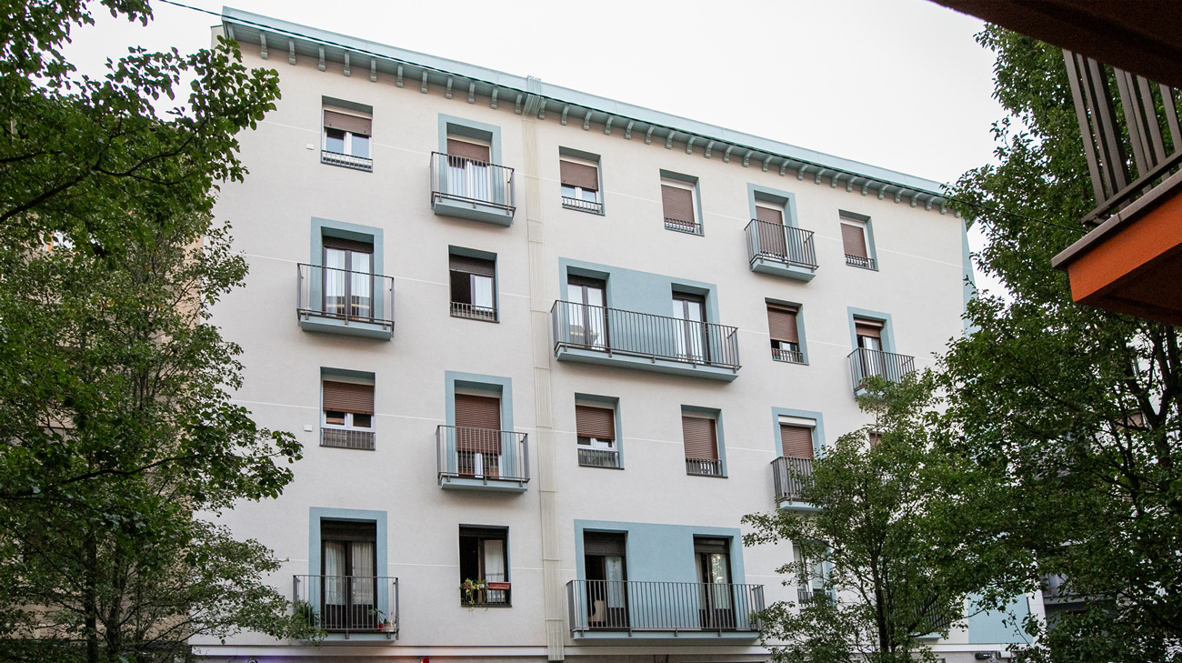 rehabilitación de fachada en Gipuzkoa: fachada sate en donostia
