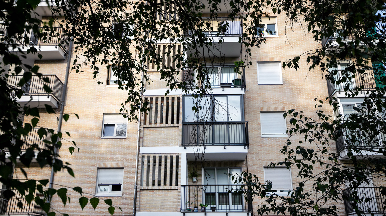 rehabilitación de fachada en Gipuzkoa: fachada sate en Elizasu 13 alza, donostia
