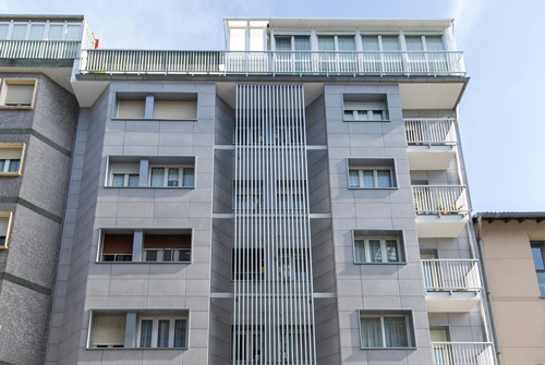 rehabilitación de fachada en Gipuzkoa: fachada ventilada en egia, donostia