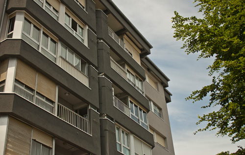 rehabilitación de fachada en Gipuzkoa: fachada trasera